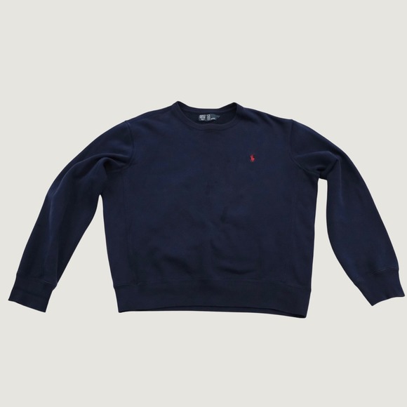 Polo Ralph Lauren Other - Polo Ralph Lauren Sweatshirt Mens Navy Blue Embroidered Pony Preppy L Pullover